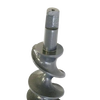 Handcrafted metal feed auger with stud designed for specialty butchering equipment, made in USA, featured in Kitchen & Food, Butchering Supplies, and Best Sellers collections.