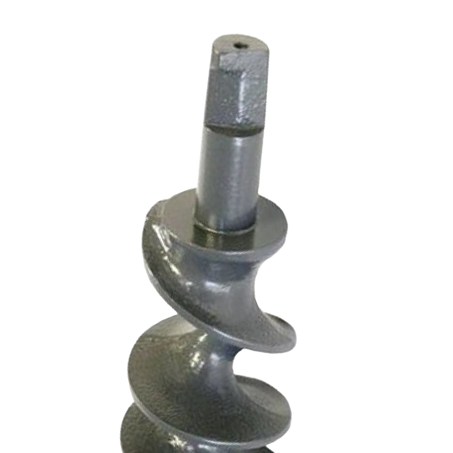 Handcrafted metal feed auger with stud designed for specialty butchering equipment, made in USA, featured in Kitchen & Food, Butchering Supplies, and Best Sellers collections.