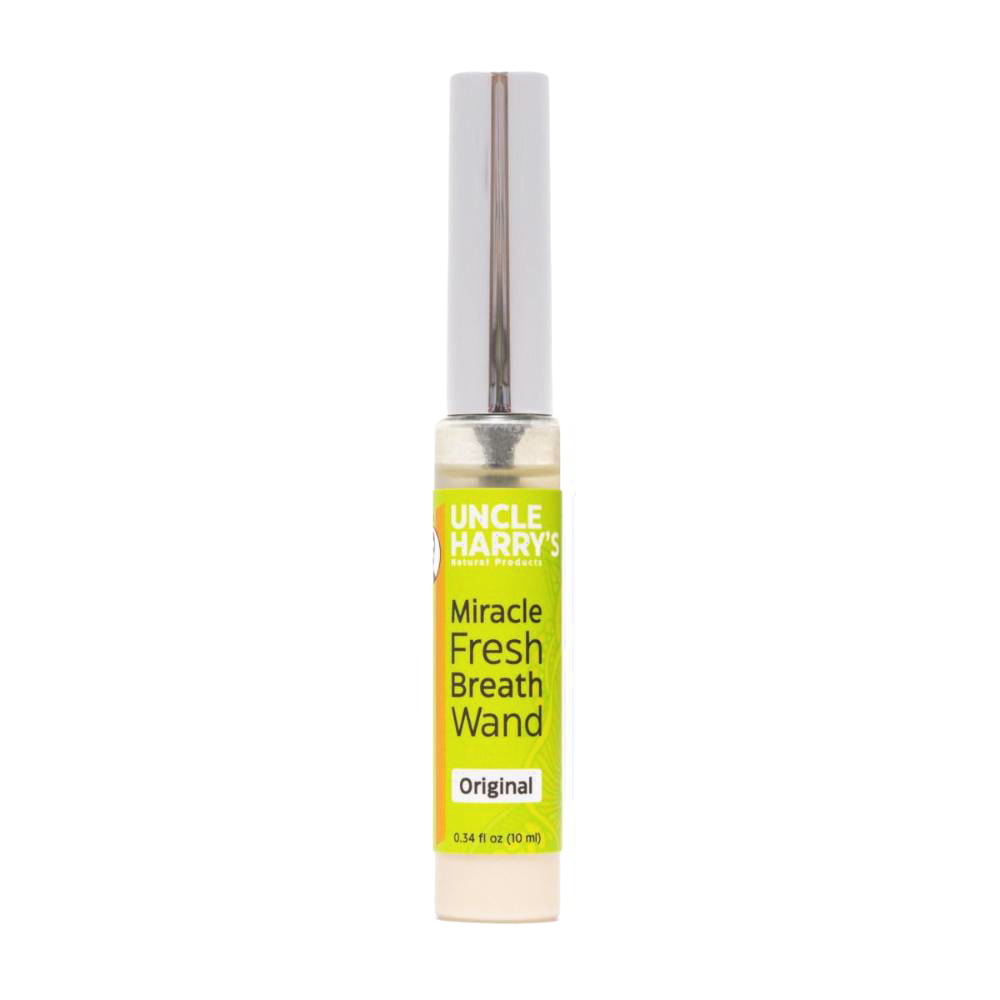 Handcrafted portable fresh breath wand with alkalizing solution, gluten free, vegan, and made in USA, featured in Health & Wellness, Grooming and Personal Hygiene, and Best Sellers collections.