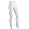 White waffle knit thermal pants designed for women, crafted with cotton-rich fabric for warmth and comfort, part of Health & Wellness and Clothing Accessories collections.