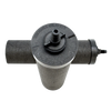 Close-up of a black synthetic gravity water filter element with embossed markings, designed for Appliances, Water Heating and Treatment, Berkey Water Filters, Best Sellers, and Promo Eligible collections.