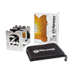 Compact stainless steel camping stove with folding design, accompanied by a branded black carrying case and packaging, suited for Farm, Garden & Tool, Camping, and Emergency Supplies collections.