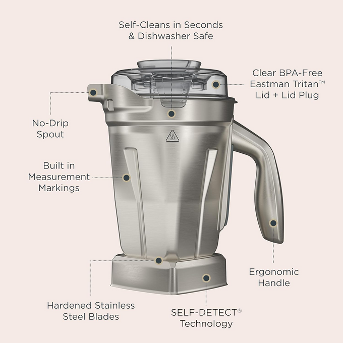 Vitamix 48-Ounce Stainless Steel Container