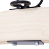 Close-up of handcrafted unfinished wood double ox yoke component with solid metal hardware, designed for traditional plowing, featured in Farm, Garden & Tool and Farm Tools collections.