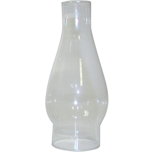 Clear glass chimney with a 2-5/8 inch base, designed as a replacement globe for oil lamps, featured in Lamps & Lighting, Parts and Accessories, Chimneys and Globes, and Best Sellers collections.