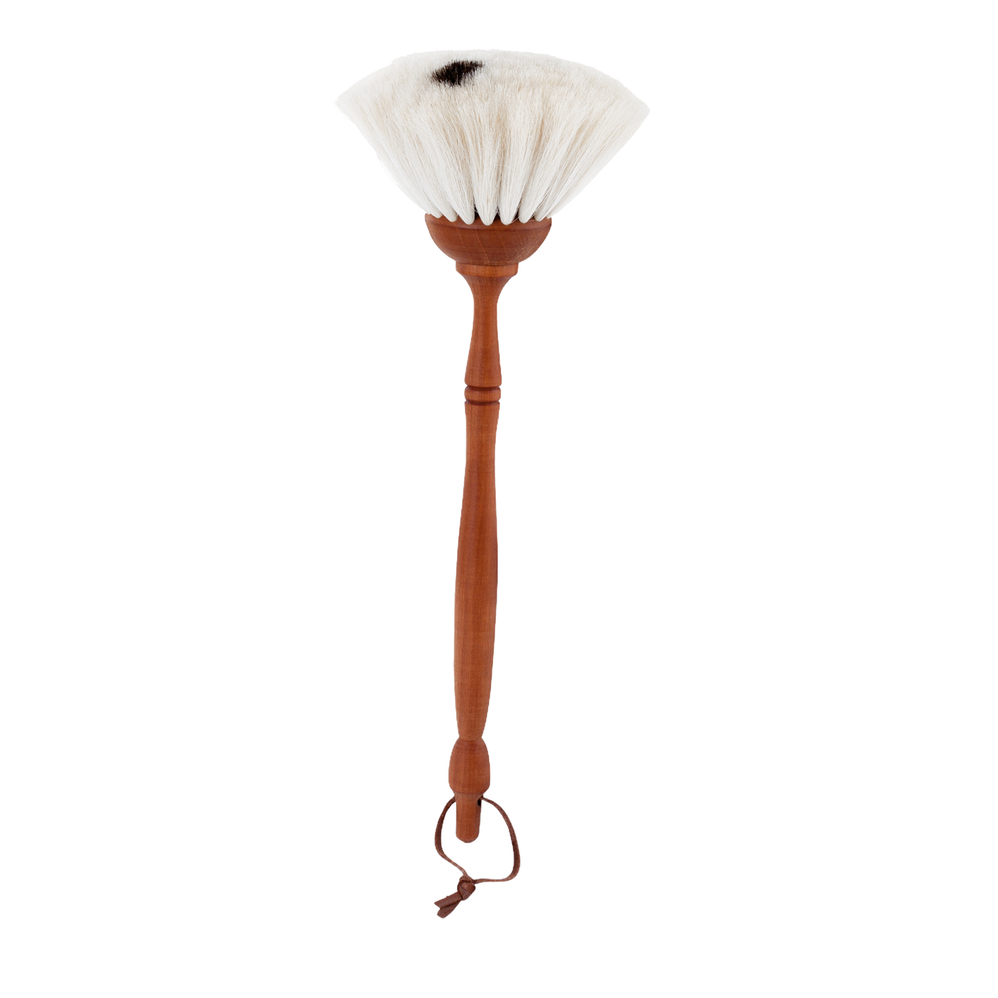 Handcrafted dust brush with soft natural goat hair bristles and smooth wooden handle, designed for gentle dusting of delicate surfaces, featured in Home & Decor and Household Cleaning collections.