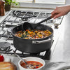 STAUB Silicone Soup Ladle with Acacia Wood Handle