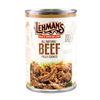 Handcrafted canned beef with all natural, fully cooked meat in a metal can, featured in Farm, Garden & Tool, Kitchen & Food, Emergency Supplies, Food, Meats, Best Sellers, and Promo Eligible collections.