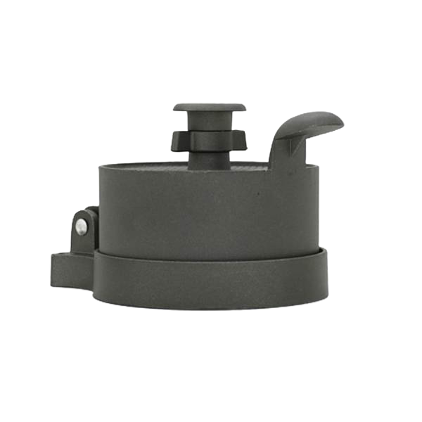 Compact black metal burger press with adjustable thickness lever and handle for crafting uniform patties, ideal for Kitchen & Food, Specialty Equipment, Butchering Supplies, and Best Sellers collections.