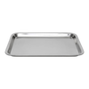 Heavy-duty, handcrafted stainless steel cookie sheet with rust-resistant mirror finish and half-inch edges, ideal for Kitchen & Food, Baking Supplies, Holiday Hosting, and Cookware collections.