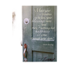 Handcrafted 5"x7" plaque featuring a rustic green door with an Irish blessing inspiring happiness and blessings, ideal uplifting wall or desk art for Home & Decor, Best Sellers, and Promo Eligible collections.