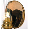 Handcrafted solid brass reflector designed for French Alps brass oil lamps, enhancing light direction, made in USA and featured in Lamps & Lighting, Oil Lamps, and Best Sellers collections.