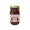 Jar of handcrafted apple butter with gold lid and label featuring red fruit illustrations, part of Kitchen & Food, Food, Pantry, Peanut Butter & Jellies, USA Made, Best Sellers collections.