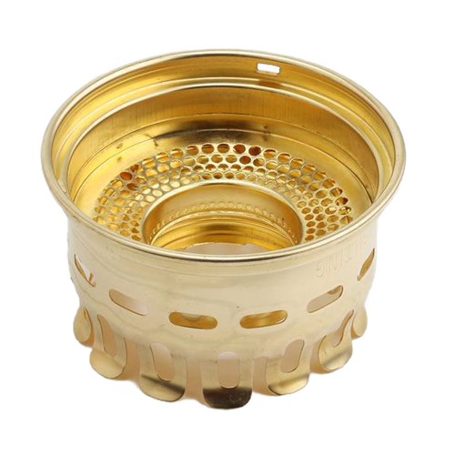Polished brass heel-less oil lamp gallery top crafted for compatibility with Aladdin burner models since 1917, featured in Lamps & Lighting, Parts and Accessories, Lamp Burners and Collars, Best Sellers, and Promo Eligible collections.