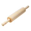 Handcrafted 12-inch traditional maple rolling pin with extra-long comfortable handles, made in USA, ideal for Kitchen & Food, Cookware, Baking Supplies, USA Made, Best Sellers, and Promo Eligible collections.