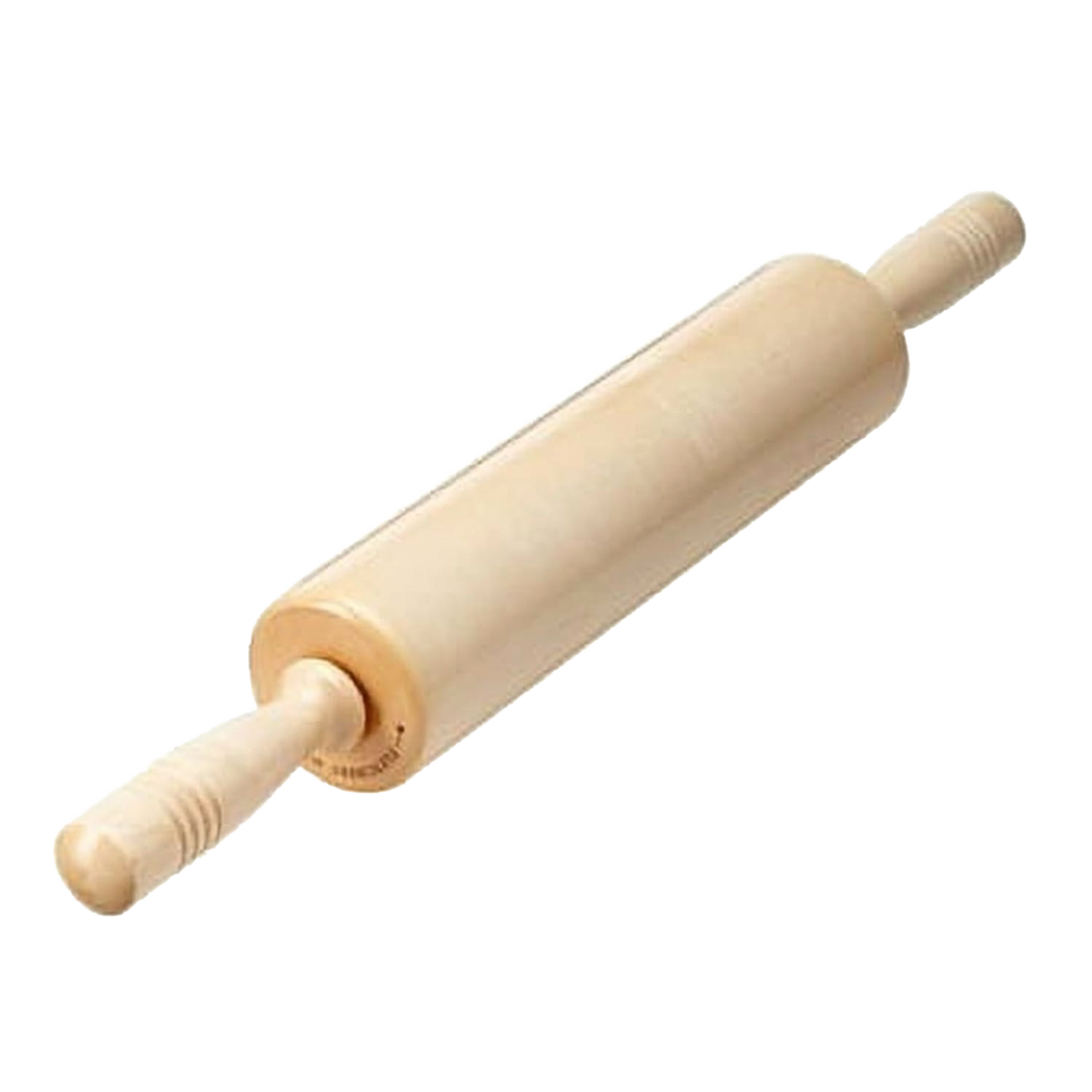 Handcrafted 12-inch traditional maple rolling pin with extra-long comfortable handles, made in USA, ideal for Kitchen & Food, Cookware, Baking Supplies, USA Made, Best Sellers, and Promo Eligible collections.