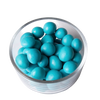 Clear dish filled with handcrafted chocolate-covered blueberries coated in vibrant blue, part of Kitchen & Food, Snacks and Sweets, Candy, USA Made, and Best Sellers collections.