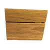 Handcrafted oak recipe box with smooth protective finish and recessed hinges, designed for Kitchen & Food, Baking Supplies, Storage and Serving, USA Made, and Best Sellers collections.