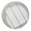 Round chrome-plated steel grill grate with heavy-duty wire construction and three sturdy crossbars, suitable for fire pits and outdoor grilling in Farm, Garden & Tool, Camping, and Grilling collections.