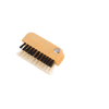 Compact wooden brush with pivoting handle featuring dual bristles, designed for effective keyboard and screen cleaning, crafted for Home & Decor and Household Cleaning collections.