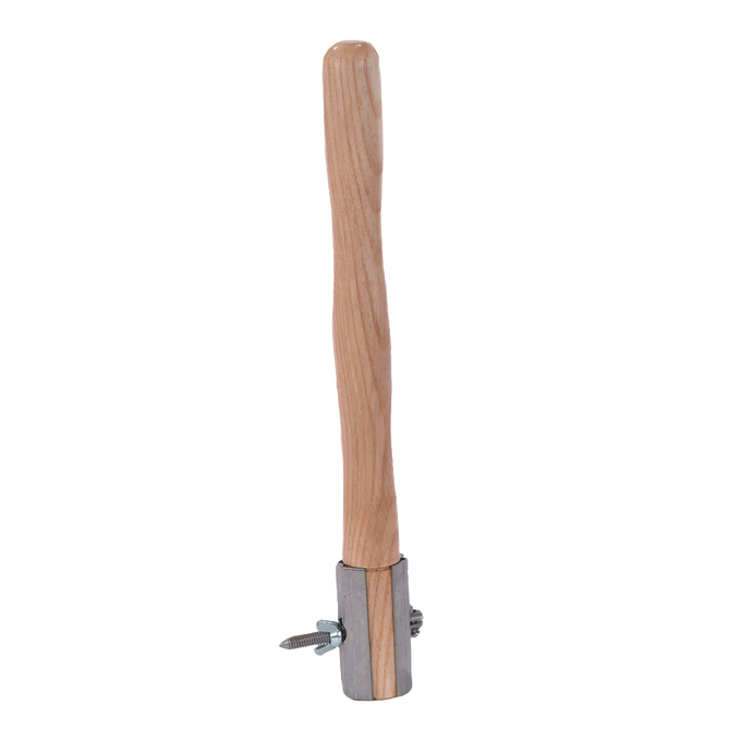 Handcrafted hardwood saw handle with smooth finish and reinforced steel socket, designed for comfort and durability, part of Farm, Garden & Tool and USA Made collections.