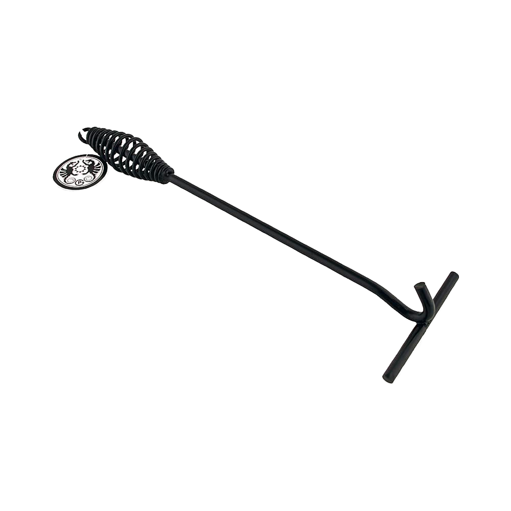 Curved metal lid lifter with ergonomic handle designed for safely lifting hot Dutch oven lids, featured in Farm, Garden & Tool, Camping, Best Sellers, and Promo Eligible collections.