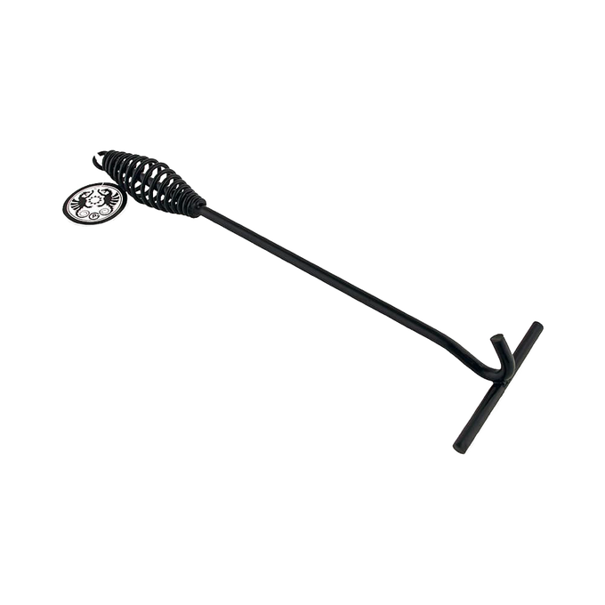 Curved metal lid lifter with ergonomic handle designed for safely lifting hot Dutch oven lids, featured in Farm, Garden & Tool, Camping, Best Sellers, and Promo Eligible collections.
