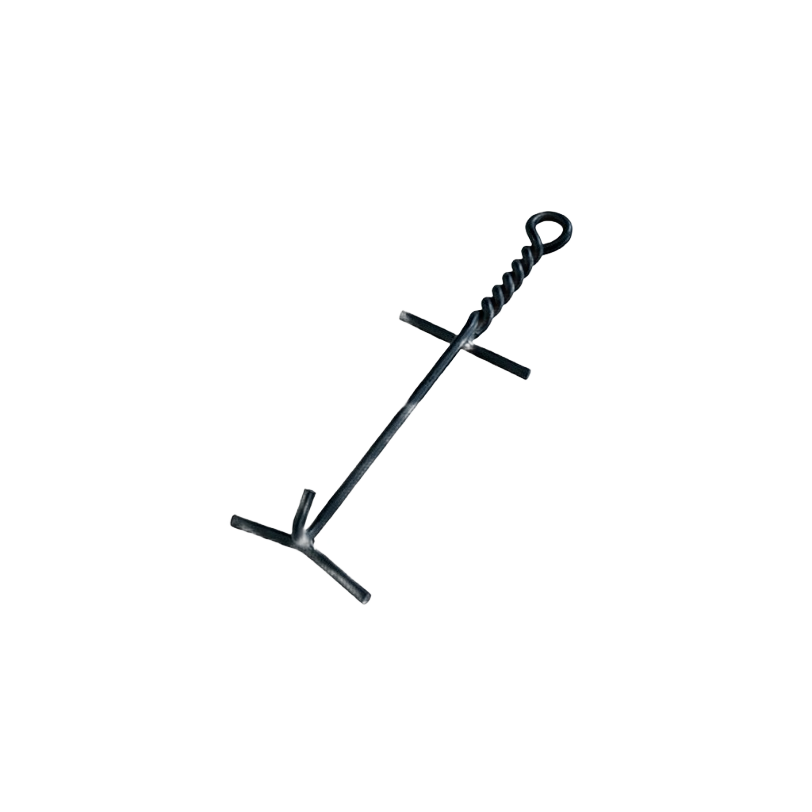 Heavy duty steel lid lifter with high temperature black finish, featuring a twisted handle for secure grip, designed for camp and dutch ovens, ideal for Farm, Garden & Tool and Camping collections.