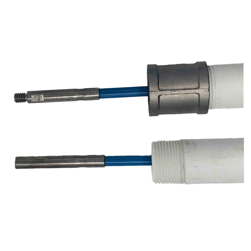 White PVC drop pipe kit with metal lift rod connections, handcrafted and made in USA, designed for use in deep well pumps and water pump parts within top-selling appliance collections.