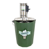 Green insulated fiberglass tub ice cream freezer with stainless steel electric motor, designed for easier homemade ice cream, ideal for Kitchen & Food, Specialty Equipment, Making Ice Cream collections.