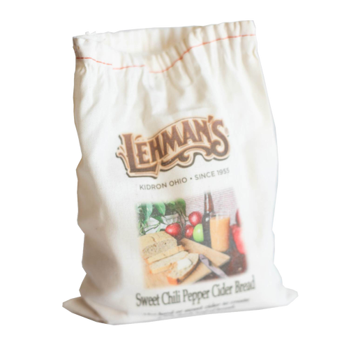 Natural fabric bag featuring handcrafted sweet chili pepper cider bread mix with rustic food photography, ideal for Kitchen & Food, Pantry, Dry Goods and Mixes, Best Sellers, and Promo Eligible collections.