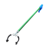 Handheld aluminum grabber tool with green shaft and blue handle, designed to reach and pick up items with ease, ideal for Home & Decor and Household Helpers collections.