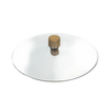 Concave spun-glass reflector with a hollow mirrored center and brass locking nut, handcrafted for use with oil lamps, featured in Lamps & Lighting and Best Sellers collections.