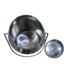 Shining 304 grade stainless steel milk can with seamless construction and removable lid, designed for easy cleaning and ideal for farm, garden, and animal care use.