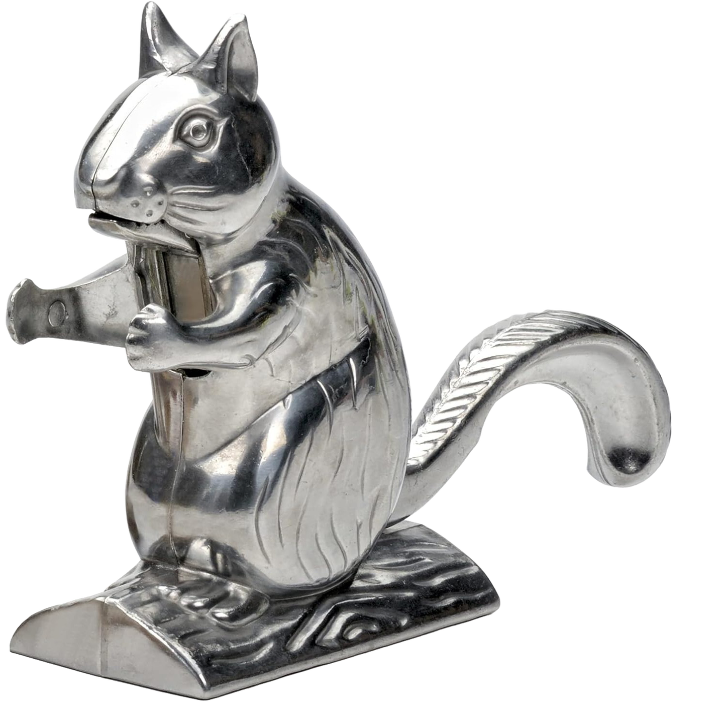 Cast aluminum nutcracker shaped like a playful squirrel with detailed features, designed for cracking nuts, part of Kitchen & Food, Food Prep, Choppers and Cutters, Best Sellers collections.