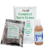 Set of three handcrafted composting supplies including Compost Sure bulking material, Microbe Mix aerobic bacteria, and Compost Quick natural cleaner, designed for composting toilets in Appliances, Composting Toilets, Best Sellers, and Promo Eligible collections.