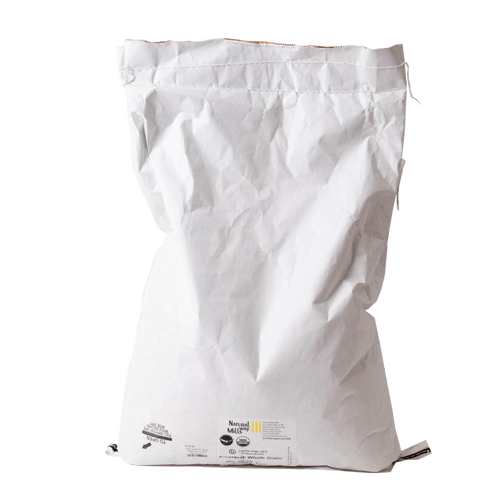 Large white paper bag of organic whole amaranth grain with printed label, ideal for use in kitchen, pantry, and bread making supplies collections.