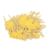 Uncooked macaroni noodles mixed with bright yellow cheese powder, ideal for long-term pantry storage and emergency food supplies in Kitchen & Food, Pantry, and USA Made collections.