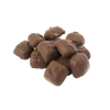 Pile of sugar-free chocolate-covered vanilla caramel candies with smooth coating, handcrafted in the USA, featured in Kitchen & Food, Snacks and Sweets, and Candy collections.