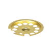 Handcrafted polished brass central bottom plate for pressure lamps, designed to connect tank and lantern frame, suitable for Lamps & Lighting, Parts and Accessories, and Best Sellers collections.