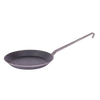 Unique handcrafted wrought iron pan with an extended handle, ideal for cooking outdoors or in the kitchen, featured in Farm, Garden & Tool, Kitchen & Food, Camping, Cookware, Pots and Pans, Best Sellers, and Promo Eligible collections.