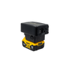 Compact portable power inverter with a 150W capacity, featuring a standard 110V outlet and compatible with a DeWalt 20V battery, ideal for Farm, Garden & Tool and Emergency Supplies collections.