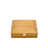 Handcrafted hardwood storage case with brass latch, made in USA, designed for organizing grain mill parts, ideal for Kitchen & Food, Grain Mills, Best Sellers, and Bread Making Supplies collections.
