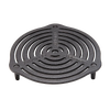 Round cast iron stack grate with raised legs for even heat distribution in Dutch ovens, ideal for baking and roasting, featured in Farm, Garden & Tool, Kitchen & Food, and Camping collections.