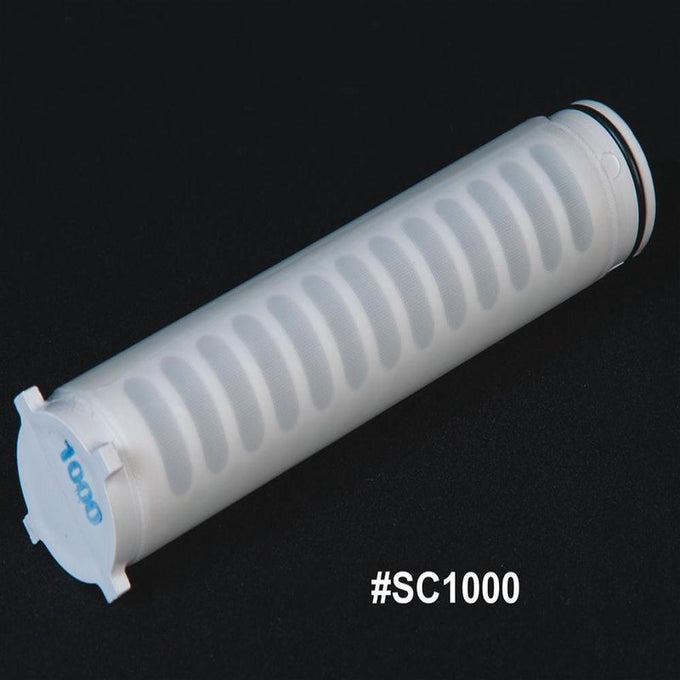 Replacement cartridge designed for sediment water filters, featuring a coarse 150-micron mesh, made in USA, ideal for use in appliances, emergency supplies, and water treatment collections.