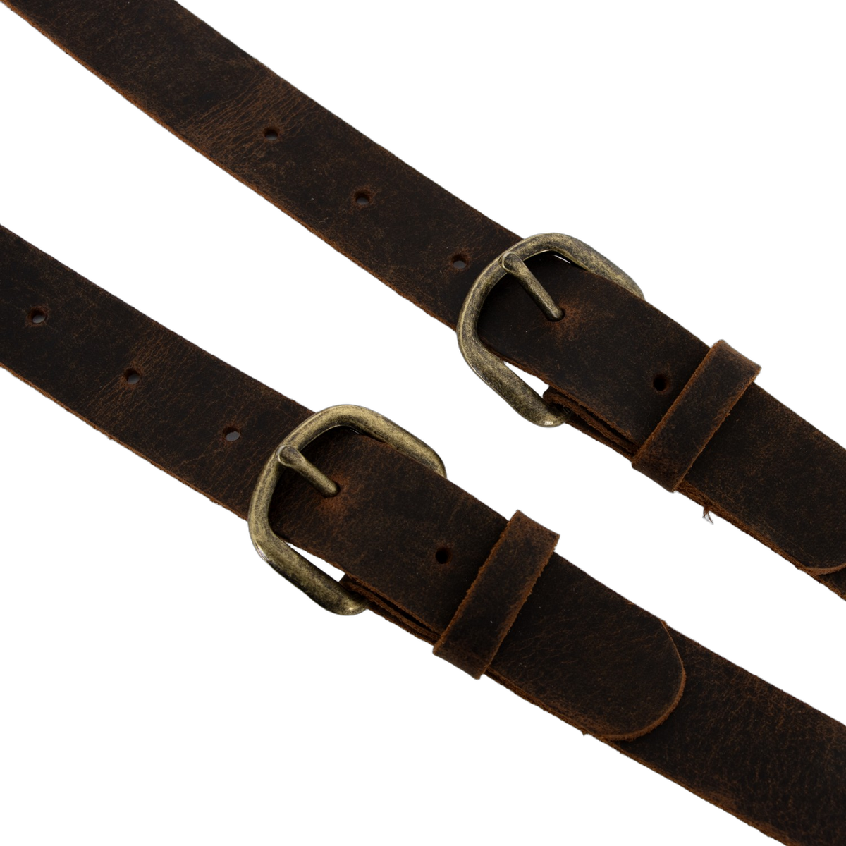 Amish-Made Leather Suspenders with Trigger Snaps