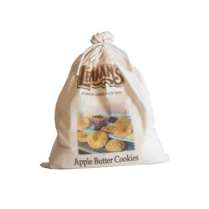 Cotton drawstring bag of handcrafted Lehman's cookie mix featuring apple butter cookie flavor, ideal for Kitchen & Food, Pantry, Dry Goods and Mixes, Best Sellers, Promo Eligible collections.