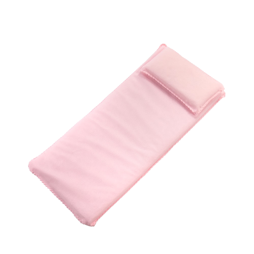 Handcrafted pink miniature bedding set featuring a pillow and mattress, designed for doll furniture, ideal for Amish Made, Children's Toys, Dolls and Doll Accessories, and Toys collections.