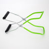 Handcrafted jar lifter with green vinyl-coated handles and black grips, designed for safe and secure food preservation in Kitchen & Food, Canning, and Food Preservation collections.