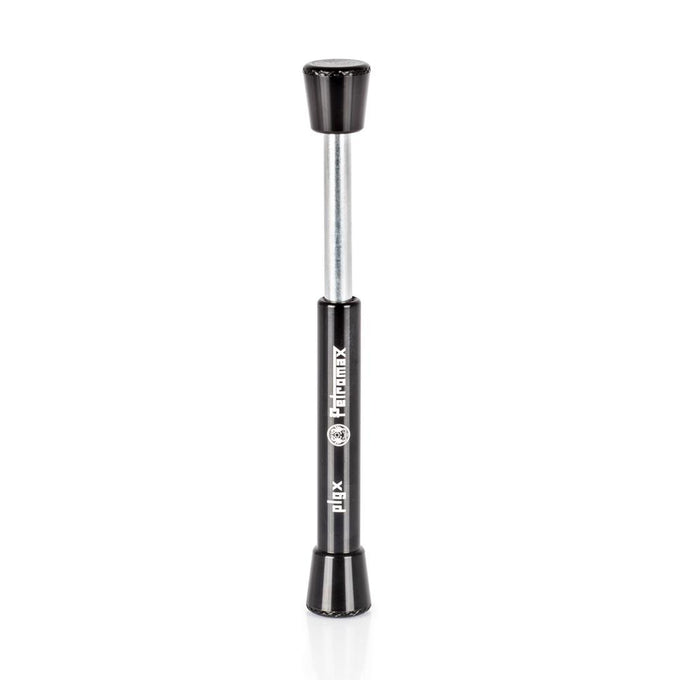 Portable fire plunger with black casing and metal rod, designed for reliable firestarting in camping, emergency supplies, and farm, garden, and tool collections.